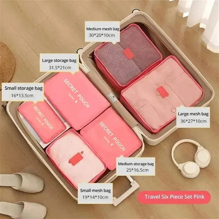 6 Pcs Travel Luggage Storage Bags, Versatile Lightweight Storage Pouch, Dustproof Duffle Bag