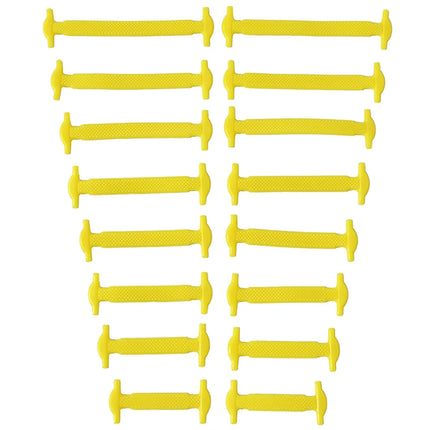 16pcs/lot Silicone Shoelaces No Tie Shoelaces 12 colors Elastic Lace Shoelace Creative Lazy Silicone Laces Rubber Lace