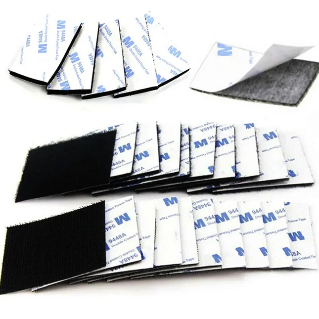 10Pcs Strong Self-Adhesive Hook and Loop Fastener Tape Rectangle Nylon Sticker Adhesive Tape With Strong Glue For DIY Craft