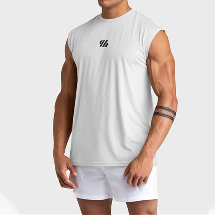 2025 Summer new Gym Vest Men broad shoulder Sleeveless Sports Tank Top quick-dry mesh Fitness T-shirt Running Tank Top men tops