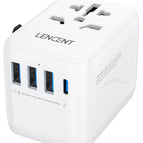 White 1AC 3U1C / Universal Plug