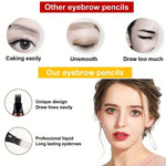 Waterproof Eyebrow Pen, Microblading Eyebrow Pencil With 4 Split Head, Natural Looking Brows Makeup ( 5 Colors)