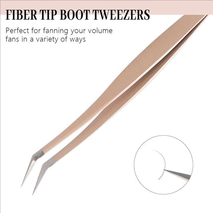MJ 1 Pcs Eyelash Extension Tweezers Stainless Steel 3D Accurate Clip Eyelashes Tweezers Lash Extensions Supplies Set Tool