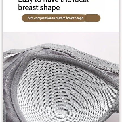 The New Front Button Type Sexy Brassiere Anti-sagging Gathered No Steel Ring Ladies Mother Large Size Thin Section Underwear Bra