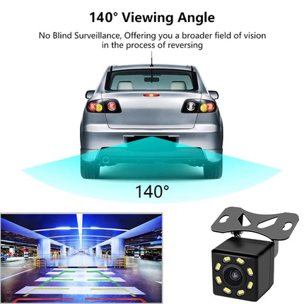 Wide Angle Car RearView Camera 4/8/12 LED Night Vision Reversing Auto Parking Monitor CCD Waterproof HD Video