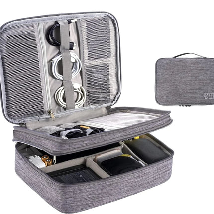Cable Storage Bag Waterproof Digital Electronic Organizer Portable USB Data Line Charger Plug Storage Bag Travel Cable Organizer