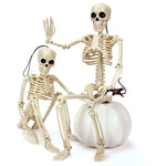 40/90cm Halloween Skeletons Fake Full Body Skull Bones Movable Halloween Party Decor for Home Bar Haunted House Horror Props