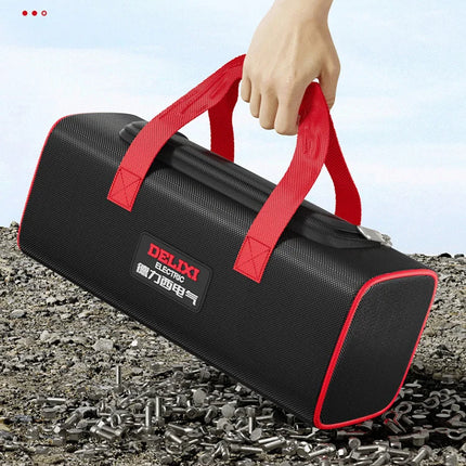 DELIXI ELECTRIC Tool Bag Oxford Cloth Portable Storage Bag, Professional Electrician and Carpenter Repair, Home Storage, HandBag