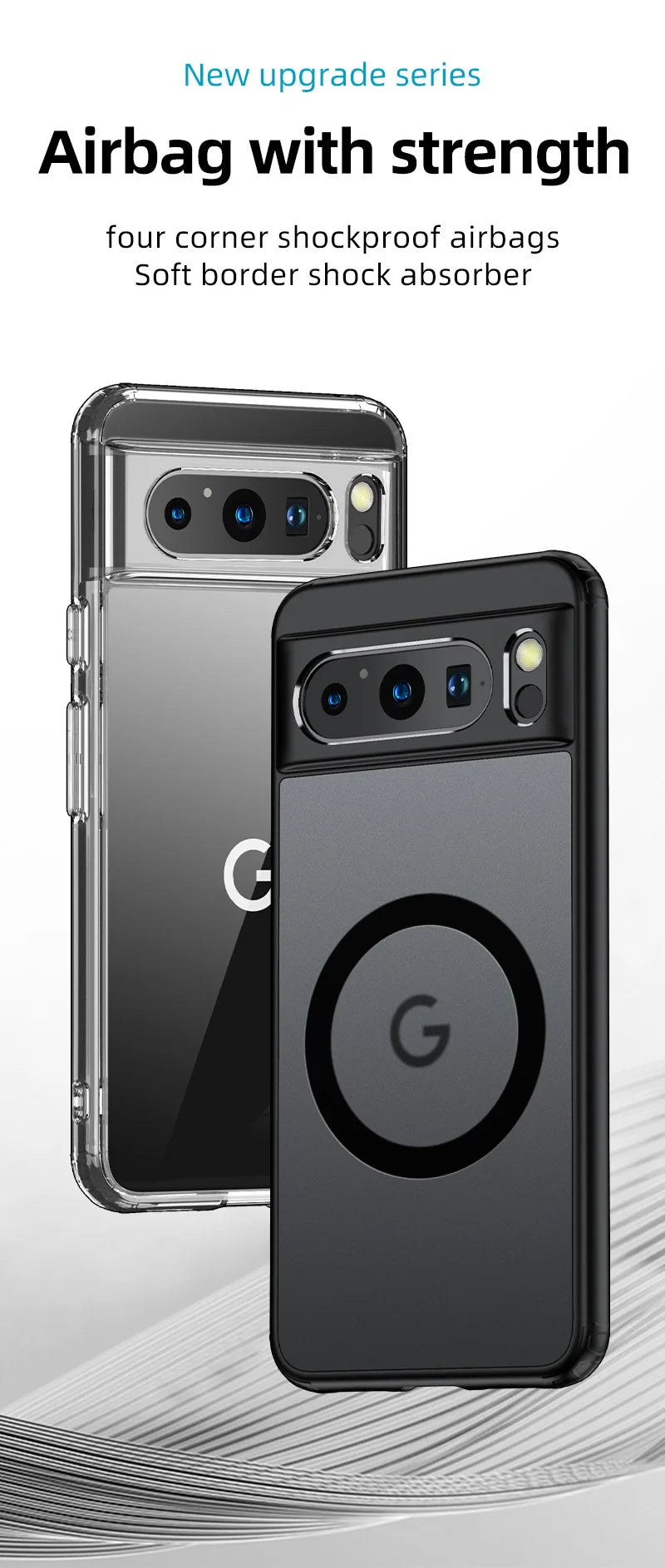 2025 Fashion Magnetic Case For Google Pixel 9 Pro 8 8A 7 10 Dull Polish Wireless Charger Cover Anti-knock Cases For Pixel 9A 7A