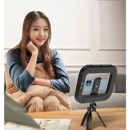 New Handheld Ring LED Rechargeable Fill light Portable Mobile Phone Live Broadcast Photography Desktop Rabbit Cage Selfie Light