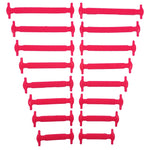 16pcs/lot Silicone Shoelaces No Tie Shoelaces 12 colors Elastic Lace Shoelace Creative Lazy Silicone Laces Rubber Lace