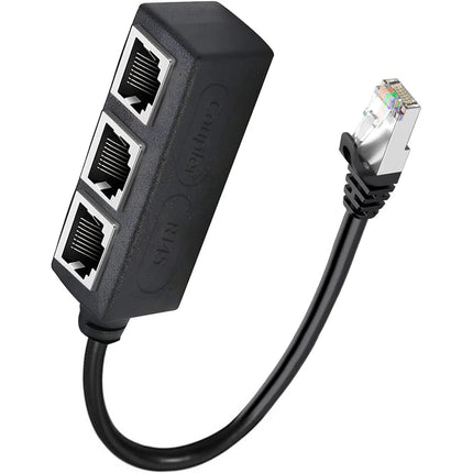 Ethernet Splitter, RJ45 1 Male to 4 x Female LAN Ethernet Splitter Adapter Cable Suitable Super Cat5,Cat5e,Cat6,Cat7 LAN Adapter