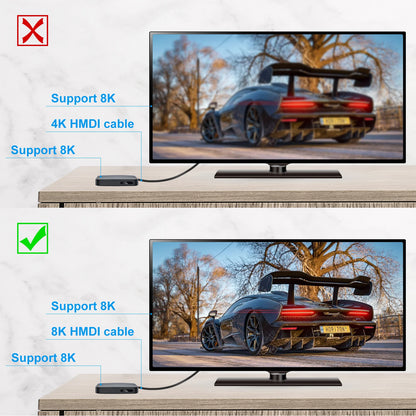 FDBRO 8K HDMI 2.1 Cable Fiber Optic Hdmi Cable 120Hz 48Gbps HDR HDCP for HD TV Box Projector Ps3/4 Ultra High Speed Computer