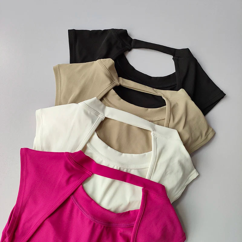 Women Sports Bra Top Push Up Sexy Beauty Back Fitness Yoga Bra t-shirts Sport Tops For Women Breathable Running Vest Gym Wear