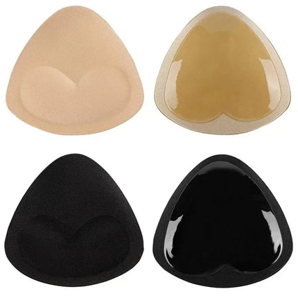 2pcs Silicone Bra Inserts Breast Pads Sticky Push-up Women Bra Cup Thicker Nipple Cover Patch Bikini Inserts for Swimsuit Gifts