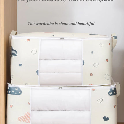 Big Capacity Storage Bag 4/2/1PCS Quilt Clothes Moisture Dust Proof Proof Organizer Duvet Blanket Sorting Bags Luggage Bag