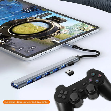 USB HUB Type C 3 0 USB-A Hub Splitter 7 Port USB3.0/2.0 With USB-C 5Gbps High Speed Data Transmission For PC Laptop Macbook