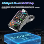 Car FM Transmitter Modulator Bluetooth 5.0 Dual USB Car Charger