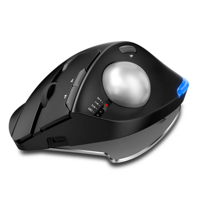 Lefon F33/F26C/F35B Trackball Mouse Bluetooth Ergonomic Mouse 2.4G Wireless Rechargeable Rollerball Mice for PC Office Drawing