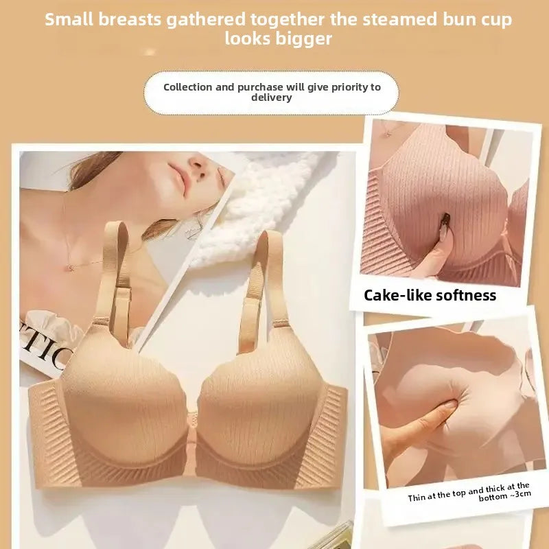 2024 New Push Up Bra for Small Chest  Ultra Thick 6CM Padded No Steel Ring Comfortable & Sexy Lift Lingerie for Flat Chest Women