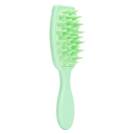 Silicone Shampoo Brush Scalp Massage Brush Head Washing Comb Long Handle Hair Massager Bath Brush Body Scrubber Hair Accessories