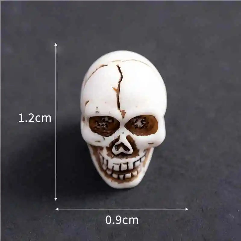 Halloween Decoration Maple Leave Ghost Desktop Ornaments Mini Skull Luminous Horror Eyeball Halloween Party Favors Home Decor
