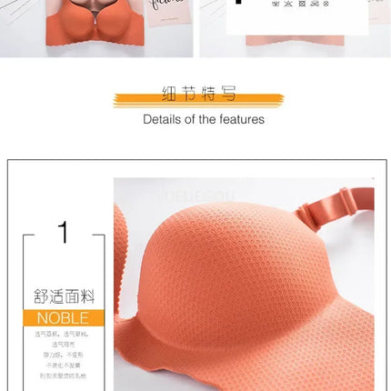 2025 New Extreme Push Up Bra 8cm Pads Small Bust Double Cup Padding Wireless Adjustable Plunge Bra Seamless Lift & Natural Shape