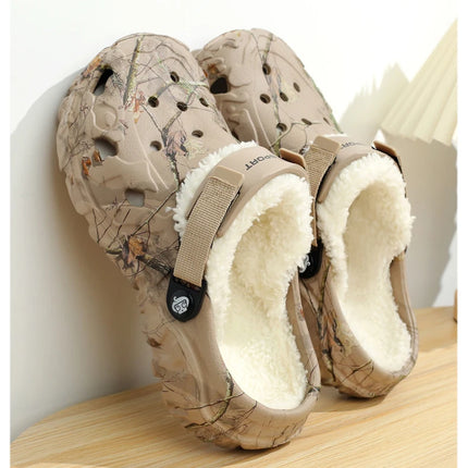 YRZL Mens Slippers Sandals for Men Clogs Autumn Winter Bedroom Plush Home Cotton Slipper Cute Warm Non-slip Indoor Women Slipper