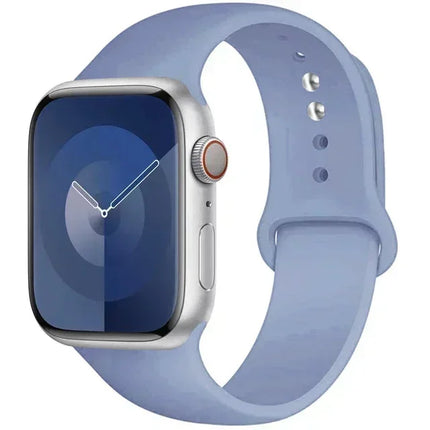 Silicone Band For Apple Watch strap 44mm 45mm 40mm 41mm 42-38mm 45 mm sport bracelet iwatch series 8 7 6 5 4 3 SE 9 Ultra 2 49mm