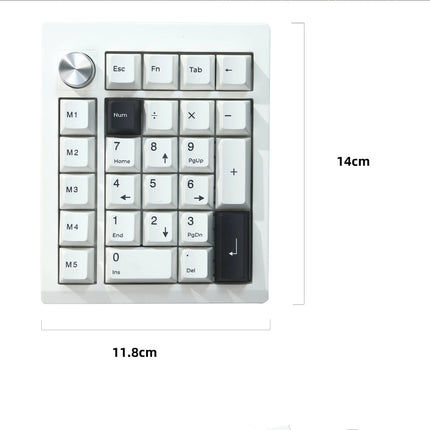 ZUOYA GMK26  QMK/VIA Gasket Number Pad Bluetooth 5.0/2.4ghz/Wired Hot Swappable Numpad Programmable for Win/Mac