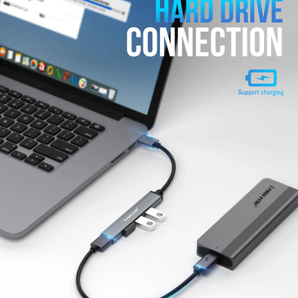 Lemorele 120cm 4Ports USB HUB OTG USB A 3.0 Adapter Multi Splitter Adapter Laptop Accessories For Xiaomi Lenovo Macbook Pro