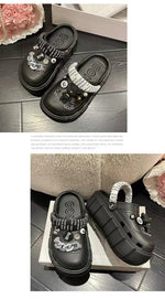 Fashion Charms Clogs New Arrival Thick Sole Outdoor Women Slippers High Quality Summer Beach Sandals For Girls