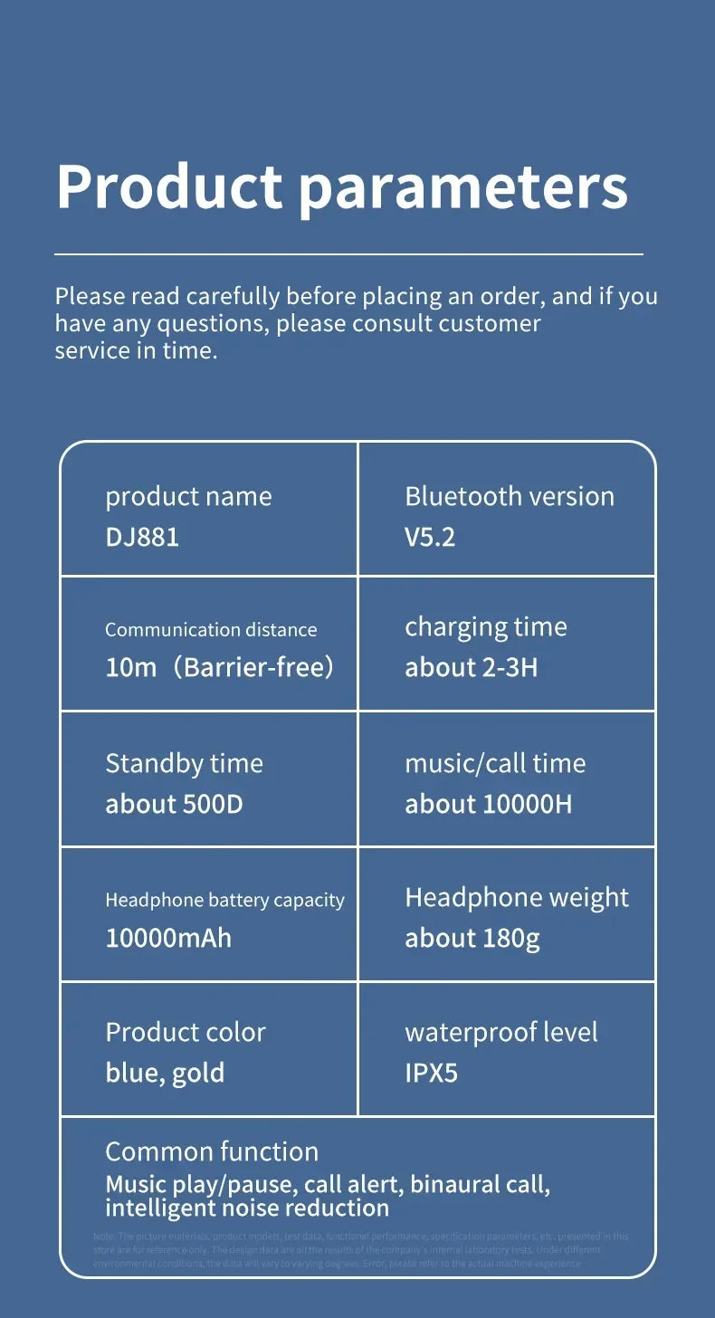 10000Hours Playback Wireless Headphones Neckband Earphone Bluetooth Bass Headset Sports Waterproof Earplugs Can Be As Power Bank
