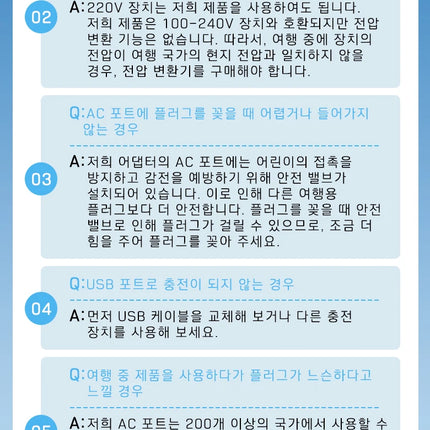 LENCENT Universal Travel Adapter with 3 USB Ports 1Type-C PD Charging All-in-one Travel Adapter EU/UK/USA/AUS Plug for Travel