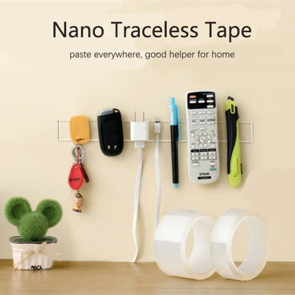 3M Nano Tape Double Sided Tape Transparent Reusable Waterproof Adhesive Tapes Cleanable Kitchen Bathroom Supplies Tapes