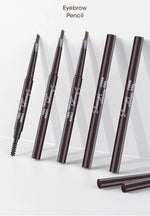 5 Colors Eyebrow Cosmetics Pencil Waterproof Double-headed Eyebrow Tattoo Natural Long Lasting Makeup Paint Eyebrow Pencil