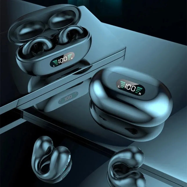 NEW TWS for Ambie Sound Earcuffs Ear Bone Conduction Earring Wireless Bluetooth Earphones Sport Headphones Earbuds For Phones