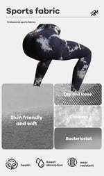 Women Seamless Tie Dye Yoga Leggings High Waist Fitness Sexy Fashion Leggings Exercise Running Lifting Buttocks Cycling Leggings