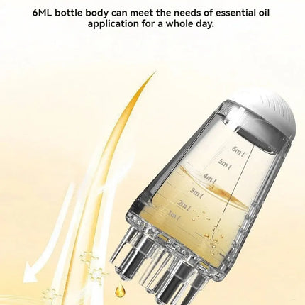 Scalp Applicator Hair Regrowth & Styling Solution Guide Comb Hexagon Head Oil Roller Ball Massage Comb Massage Relaxation Tools