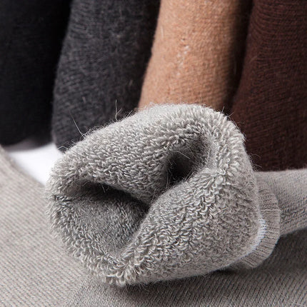 2024 New Winter Super Thicker Warm Socks Wool Male Men Women Socks Solid Socks Merino Wool Socks Against Cold Snow Terry Socks