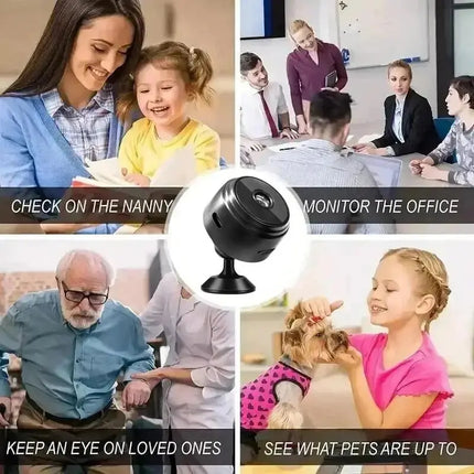 A9 Portable WiFi Wireless Mini Camera Security Monitoring with Voice Recorder for Infants/Pets Smart Home Video Surveillance
