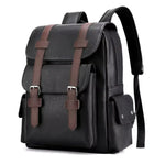 Korean Version Soft PU Leather Backpack For Men And Women Casual Trend High School Students Computer Travel Backpacks Wholesale