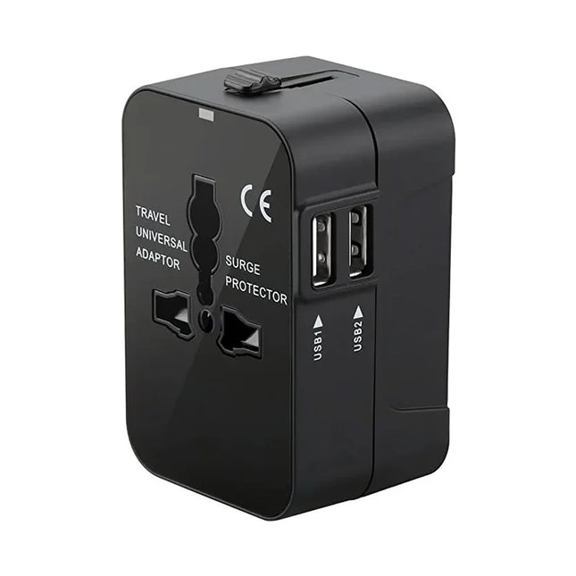 Global Universal Conversion Travel Plug USB Sockets EU US AC Power Adapter Converter With Child Protection Safety Cover Locking