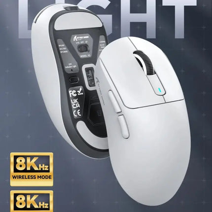 Attack Shark X3orX3Pro  PixArt 1K/4K lightweight，3-mode macro wireless gaming mouse,26K DPI PAW3395,suitable for laptop/Win/Mac