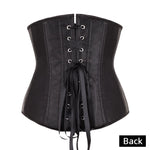 Underbust Corset Sexy Waist Slimming Corset Bustiers Body Shaper for Women Steampunk Lace-up Corset Belt Waist Trainer