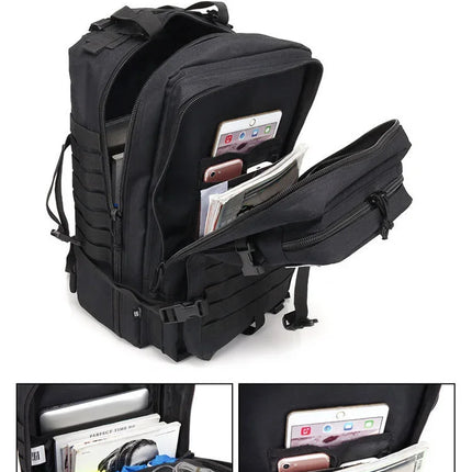 QT&QY 30/50L Tactical Backpacks Man Traveling Bags Survival Outdoor 3P Assault Pack EDC Molle Pack hiking Trekking Hunting Bag