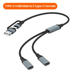 USB Type C TO 2C