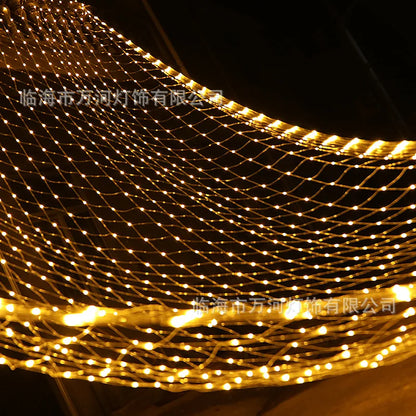 EU plug 1.5x1.5M 2x3M Christmas Garlands LED String Christmas Net Light Fairy Xmas Party Garden Wedding Decoration Curtain Light