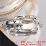Juya Handmade 18K Gold Silver Plated Fastener Bail Connector Clasps Accessories For Needlework Pearls Beads Jewelry Making
