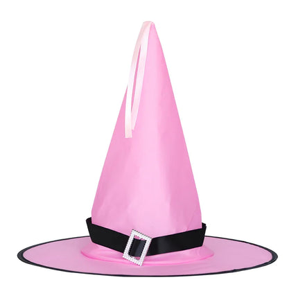 LED Halloween Flashing Light Witch Hat Starry Sky Ghost Festival Dress Up Glowing Elf Ghost Hat Lamp Home Decoration